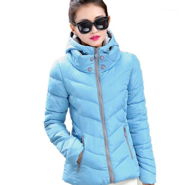 

wholesale- 2017 winter jacket women parka thick winter outerwear plus size coat short slim design cotton-padded jackets&coats tt1332c1, Black