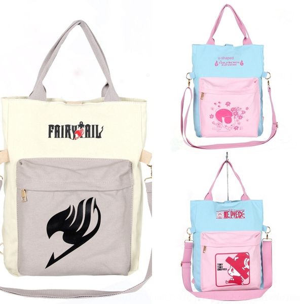 

mzk9a new anime canvas an tail backpack single shoulder travel cross shoulder postman package women's packagebag men's and postman