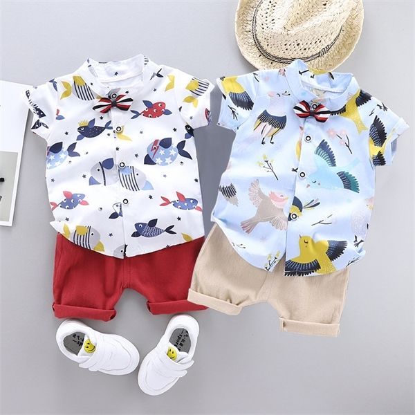 

newborn kids clothes baby boys set casual tracksuit short sleeve t-shirt pants children boy summer outfits girls set infantil c1021, White