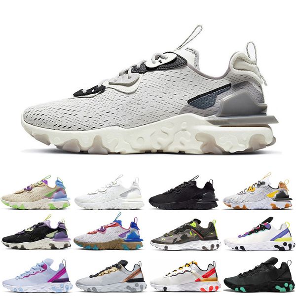 

react element 55 87 tour yellow vision black iridescen solar red triple black men running shoes women mens sport trainer 55s sneakers 36-45