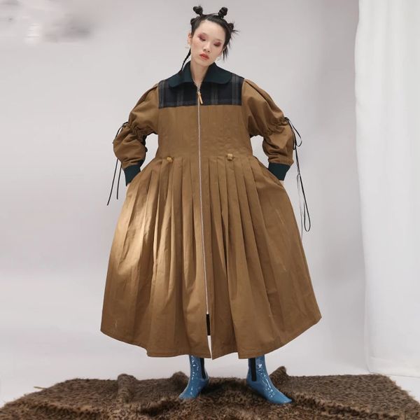 

women black contrast color pocket blazer new lapel long sleeve loose fit jacket fashion tide spring autumn 2021