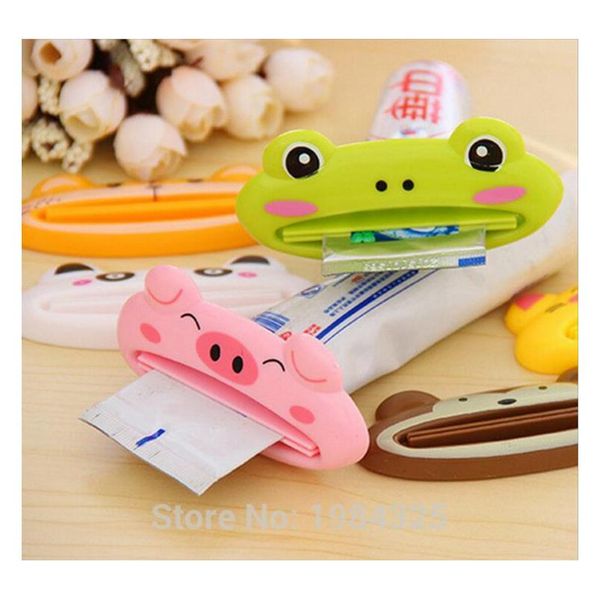 

new cute 1pcs cute animal multifunction squeezer / toothpaste squeezer home commodity bathroom tube cartoon toothpaste dispenser iknm6
