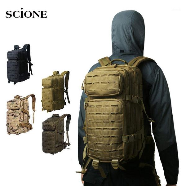 

outdoor bags 30l laser travel bag camping backpack hiking tactical climbing rucksack army men's xa192+1