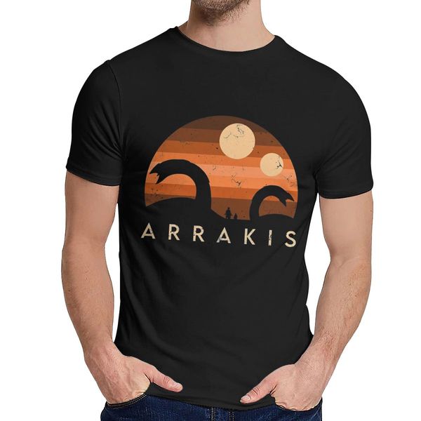 

new sci fi movie dune arrakis sandworm nice unique design classic round neck vintage short sleeve hooded sweatshirt hoodie men t shirt