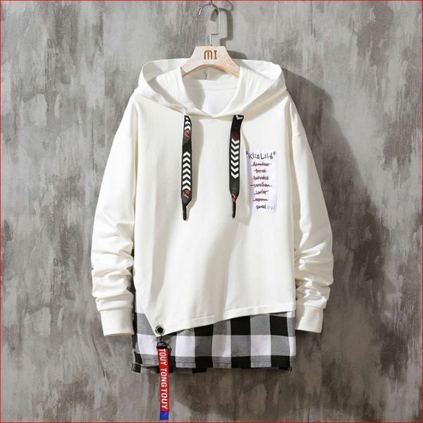 

small xs size s les handsome t fashion men's loose youth hip hop long sleeve t-shirt and sweater, Black