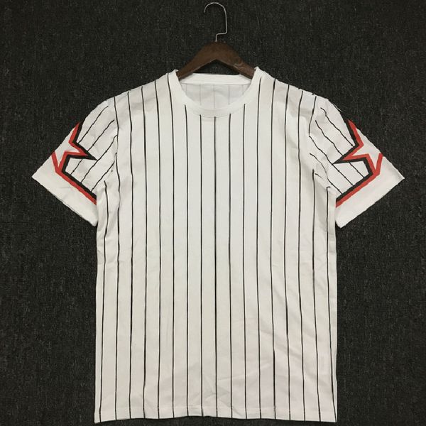 

20ss summer mens stylist t shirts fashion casual couples short sleeves comfortable star print men women tees size s-2xl, White;black