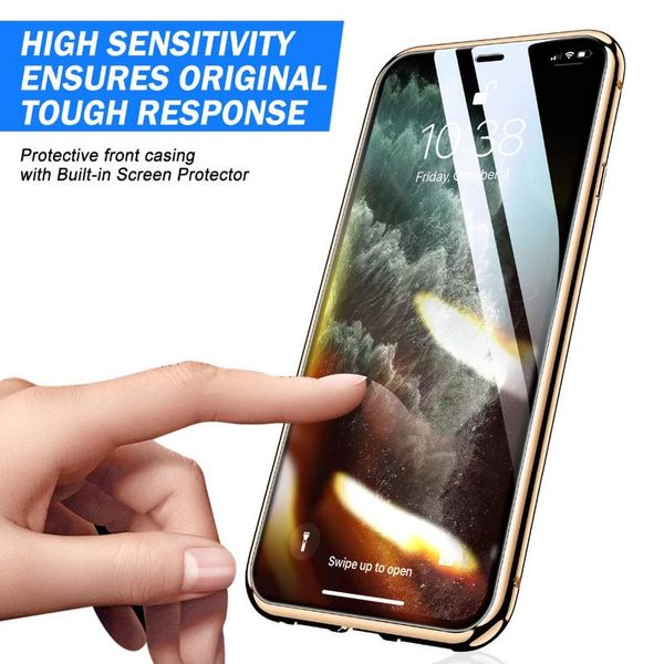 

360 full cover double side tempered glass magnetic case for iphone 12 11 pro xs max xr x 8 7 pl jlloaw