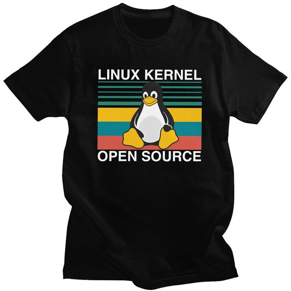

мода ретро linux open source гильза pure tee пингвин программист программирование рубашка coding coder толстовка с капюшоном hoodie мужчин ф