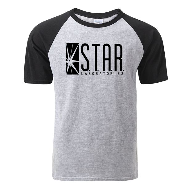 

sport star labs fashion raglan t shirt men summer tees jumper the flash gotham city comic books superman tv series men's t-shirt