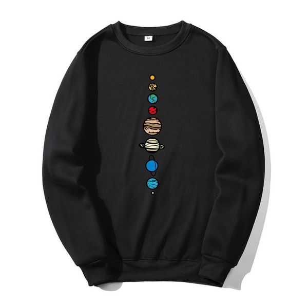 

warm colour planets autumn 2020 hoodie design quality sweatshirts high fleece men fashion winter funny creative rjbed