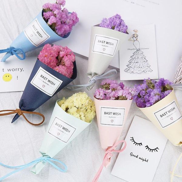 

decorative flowers & wreaths 2021 1 bunch mini lavender flower cute forget-me-not bouquet natural dried wedding decoration shop home decor