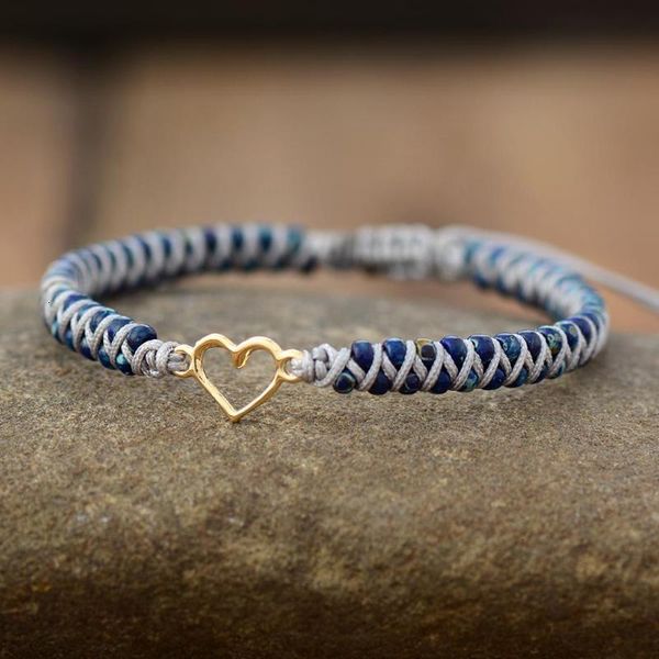 

braided string friendship charm heart macrame bracelets classic wrap bracelet bijoux femme women jewelry wholesale