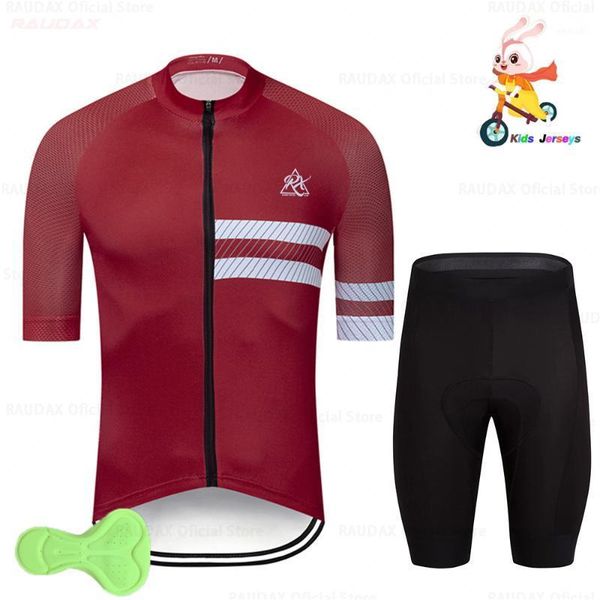 

racing sets 2021 quick dry kids cycling jersey set pro team rx shorts children clothing boys girls summer bicycle wear1, Black;blue