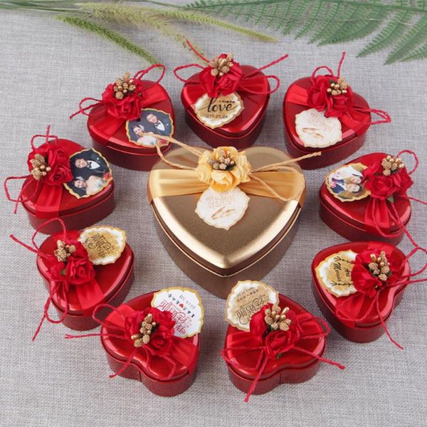 

wedding party favor gift box love heart shape metal candy box party decor valentine's day gift