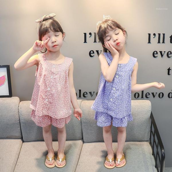 

baby girls sets vest with shorts 2020 children's clothing wholesale1, White