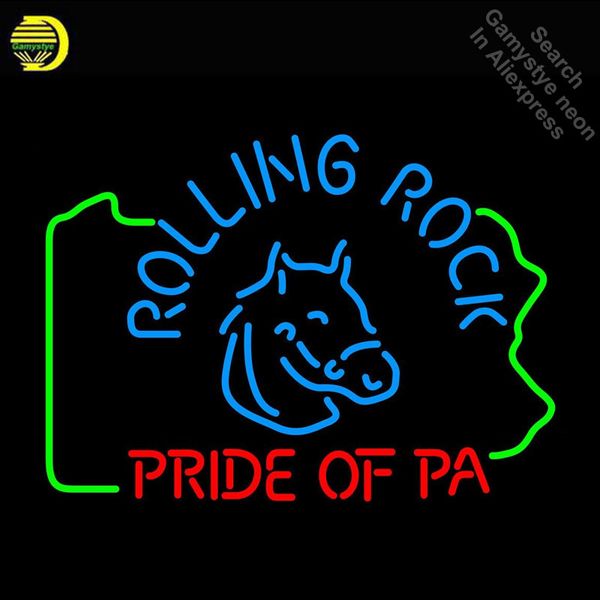 

неоновые вывески для гордости pa rock ролла неонового света входа handcrafted аркадных неоновых лампы лампы коммерческой украсьте комнату др