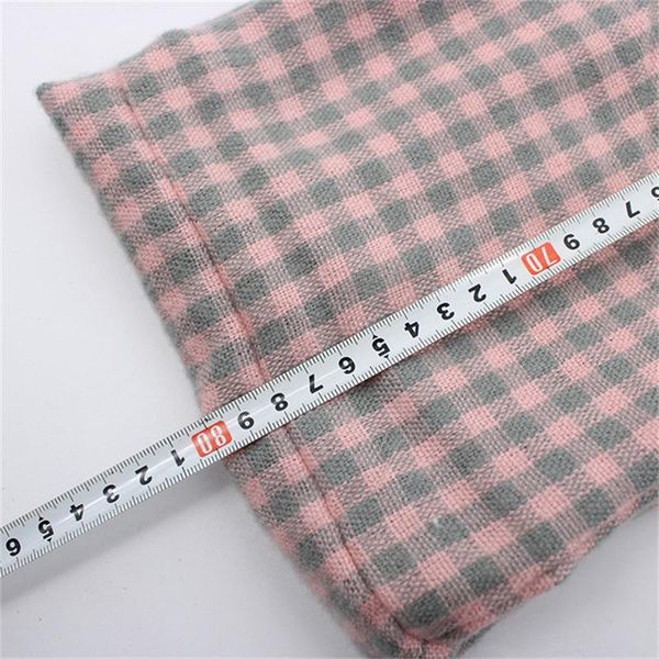 

2019 plaid winter scarf with pocket knitted warm convertible journey women man wrap with secret hidden zipper pocket infinity wmtwcj, Blue;gray