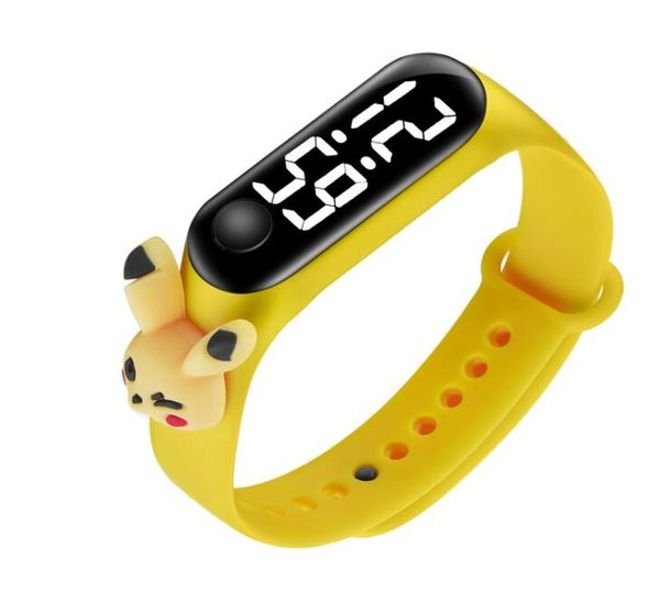 

2022 new doll mi 3led touch waterproof electronic watch cute bracelet watch fashion children's watch student gift lady women women&#039, Slivery;golden