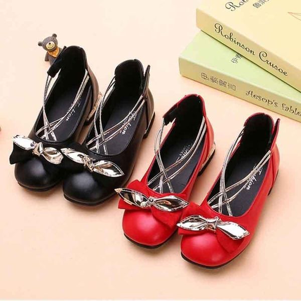 

flat shoes girls black red leather spring autumn princess single dress kids chunky heel party wedding dance footwear moccasins, Black;grey