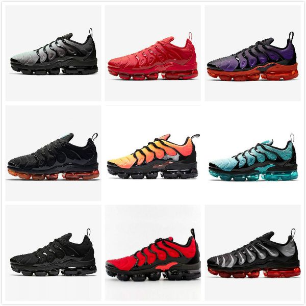 

tn plus mens running shoes triple white black multi hyper blue voltage purple scream green men women trainer sports sneakers size 36-45