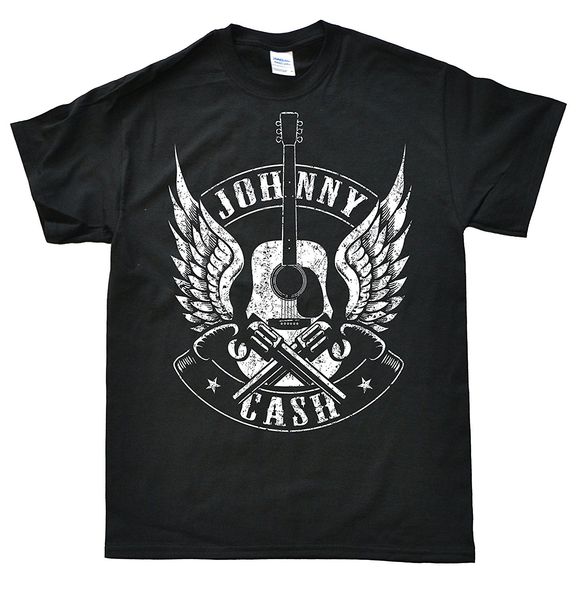 

спорт 2019 new summer casual tee shirt мужская johnny cash черная футболка