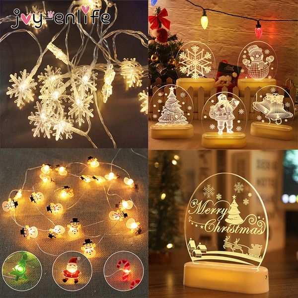 

lights santa claus tree led fairy light decoration for home christmas ornament xmas gift new year 2021
