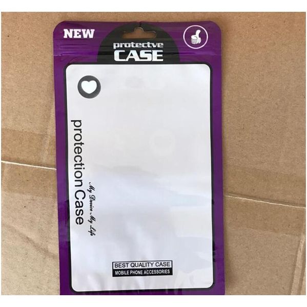 

1000pcs 12*21cm 7 colors plastic cell phone case bags mobile phone shell packaging zipper pack for iphone 11 8 7 jllbcy bdebag