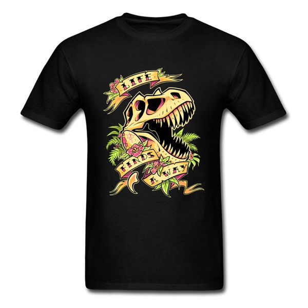 

life finds a way t shirt men black tshirt jurassic dinosaur skull vintage t shirt skeleton skulls tees sport hooded sweatshirt hoodie