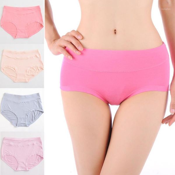 

5pcs/set breathable bamboo fiber female underwear modal briefs plus size elastic women panties girls middle waist soft1, Black;pink