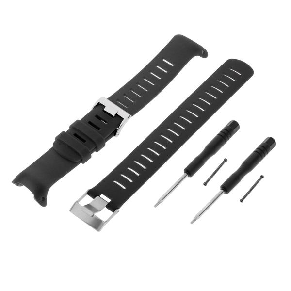 

sports watch silicone band strap replace for suunto d4 / d4i novo watch, soft silicone material, Black;brown