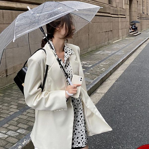 

women suit jacket loose outerwear spring autumn female jacke elegant chic single-breasted women blazer femme office lady jacket1, White;black