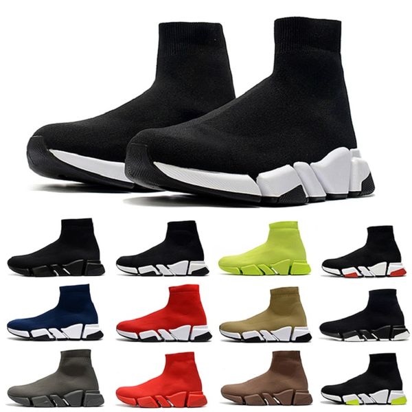 

fashion speed sock 2.0 mens casual shoes trainer beige black red white yellow fluo gray men women outdoor sports sneakers