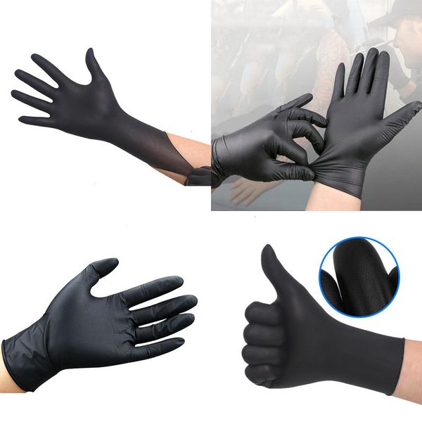 

nitrile black arrival new handmade in portable stock overseas warehouse exam gloves with fast shipment via fedex ups 100pcs packou