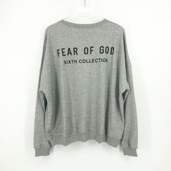 

2020 autumn winter fashion fear of god essentials 6th back sixth collection hoodie skateboard fog hoody men women sweatshirt, Black