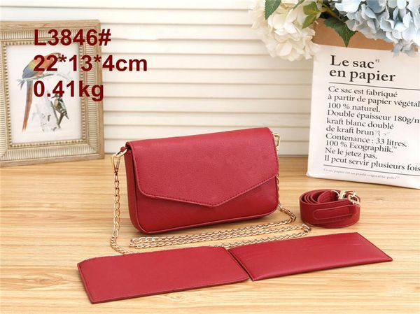 

hh women genuine pu leather fashion handbags multi pochette accessoires purses flower mini pochette 3pcs crossbody bag shoulder bags