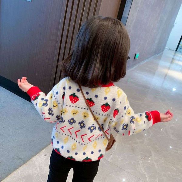 

winter christmas girls' baby plush sweater pullover wtern sle warm children's long sve bottom coat five, Blue