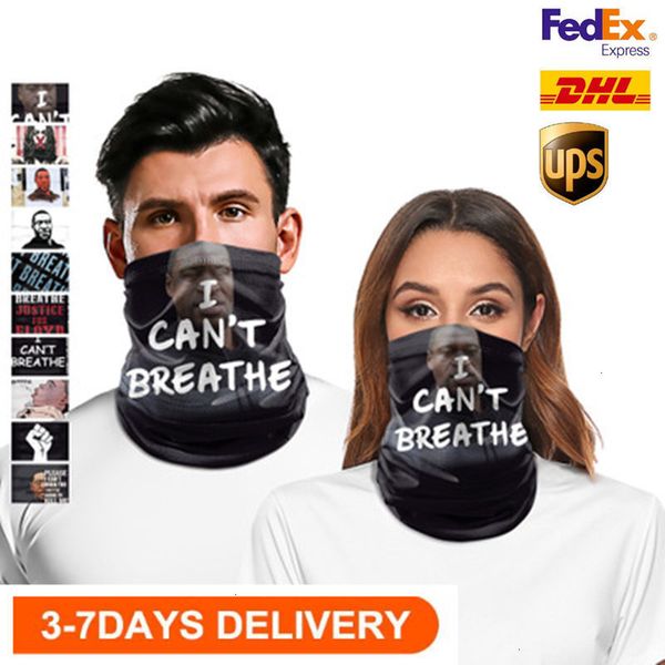 

stock us cycling masks scarf bandana motorcycle magic scarves i cant breathe black lives matter face shield headscarf neck outdoor, Silver