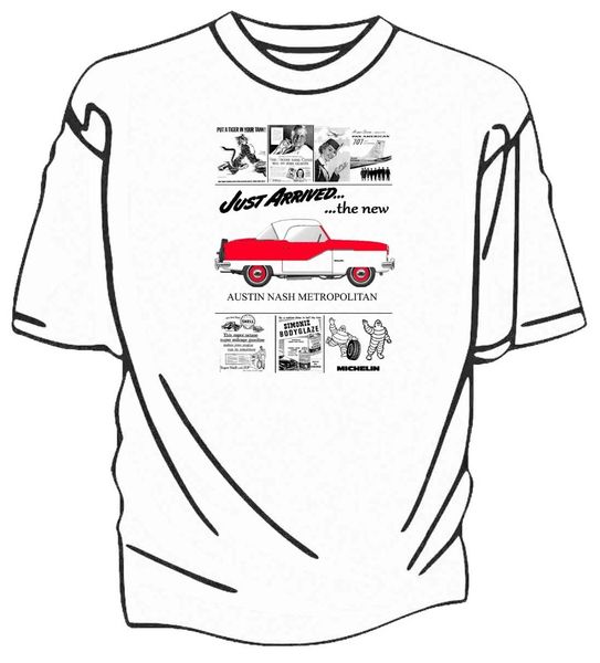 

последние новый британский classic car fans nash metropolitan magazine реклама style пользовательские tee толстовка с капюшоном толстовка му