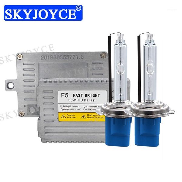 

xenon kits skyjoyce ac 55w f5 fast bright hid ballast kit car headlight bulb h1 h3 h11 hb3 hb4 9012 d2h h7 5500k kit1