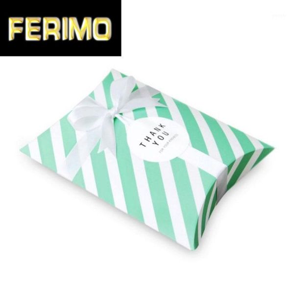 

gift wrap 10 pcs candy box bag craft paper pillow shape wedding decoration party1