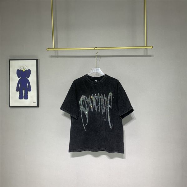 

street t washing shirts women 1 t-shirt men water high tees diamond mepgu, Black