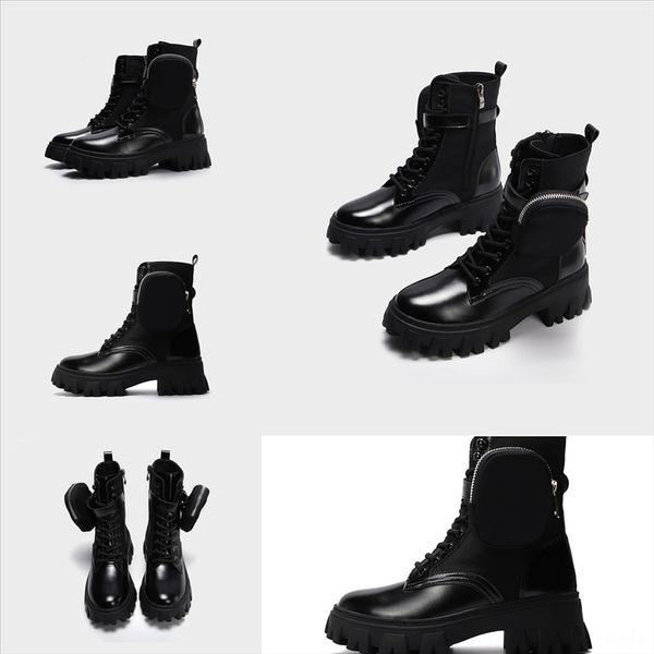 

hlqgr new men women wool winter casual motorcycle neumel suede boots walletmen's classic boots newm series straps boots warm mini, Black