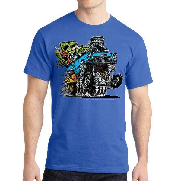 

rat fink 55' blue chevy ed big daddy men's royal blue t-shirt new sizes s-2xl cotton tee shirt sport hooded sweatshirt hoodie