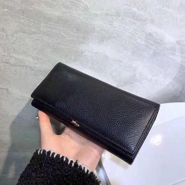 

new fashion luxurys genuine leather classic long wallet women designers card holders clutch wallet purse with box, Red;black
