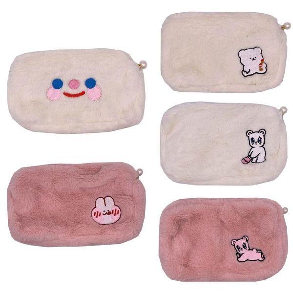 

cosmetic bags & cases korea women bag japanese cute bear pencil pen makeup storage organizer pouch for student girls