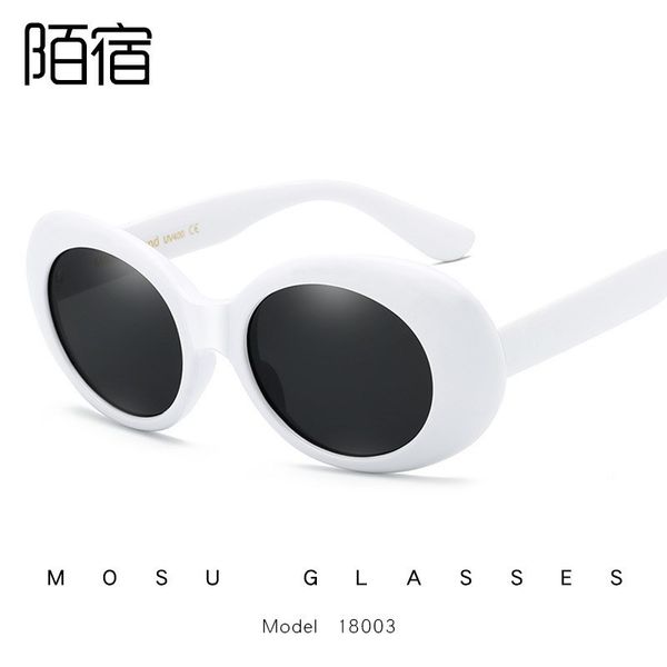 

18003 fashion women men's sunglasses hip hop style, White;black