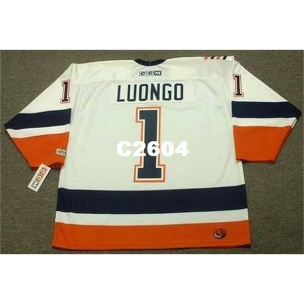 

men #1 roberto luongo new york islanders 1999 ccm retro away home hockey jersey or custom any name or number retro jersey, Black