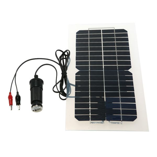 

18v 5.5w 31.5 x 16.5 x 0.15cm semi flexible solar panel with cables car