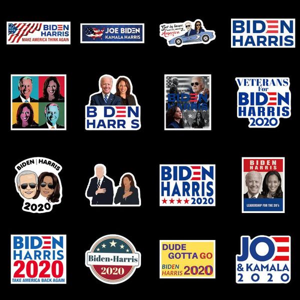 

10/50pcs biden harris stickers diy snowboard lapluggage fridge guitar graffiti waterproof classic kid toy stickers wmthkc xhlove