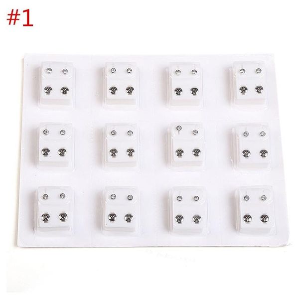 

stud 24pcs/set piercing tool kit ear earing for fs99, Golden;silver